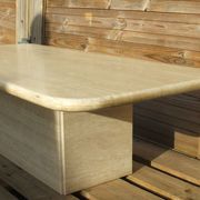 Travertine coffee table