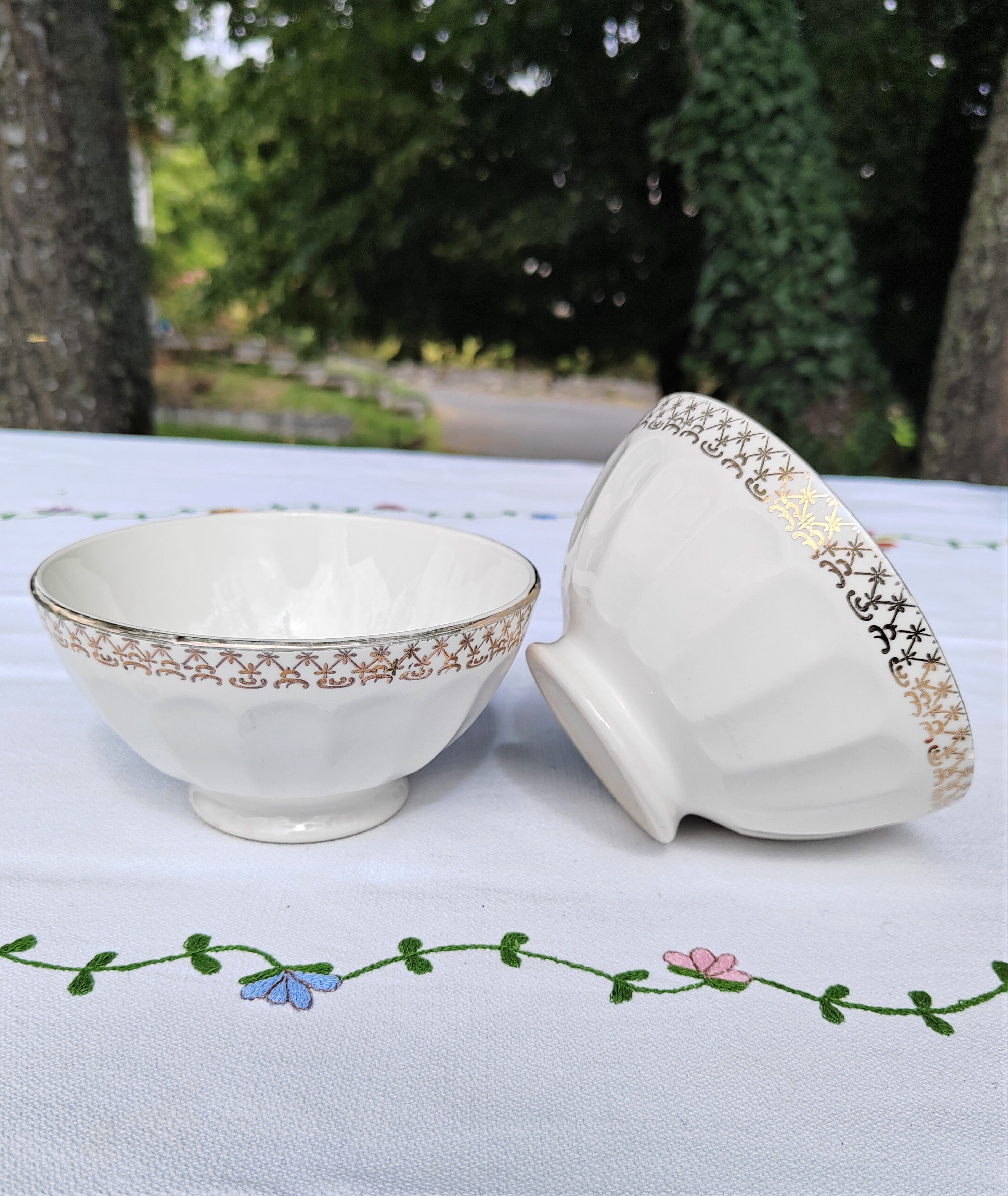 Pair of porcelain bowls