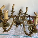 Lustre bronze 6 branches