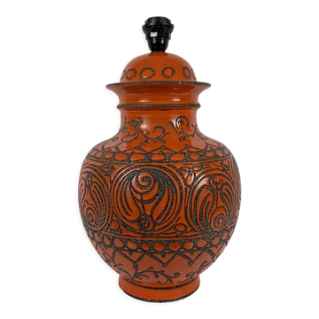 Vintage Italian ceramic lamp foot Alvino Bagni