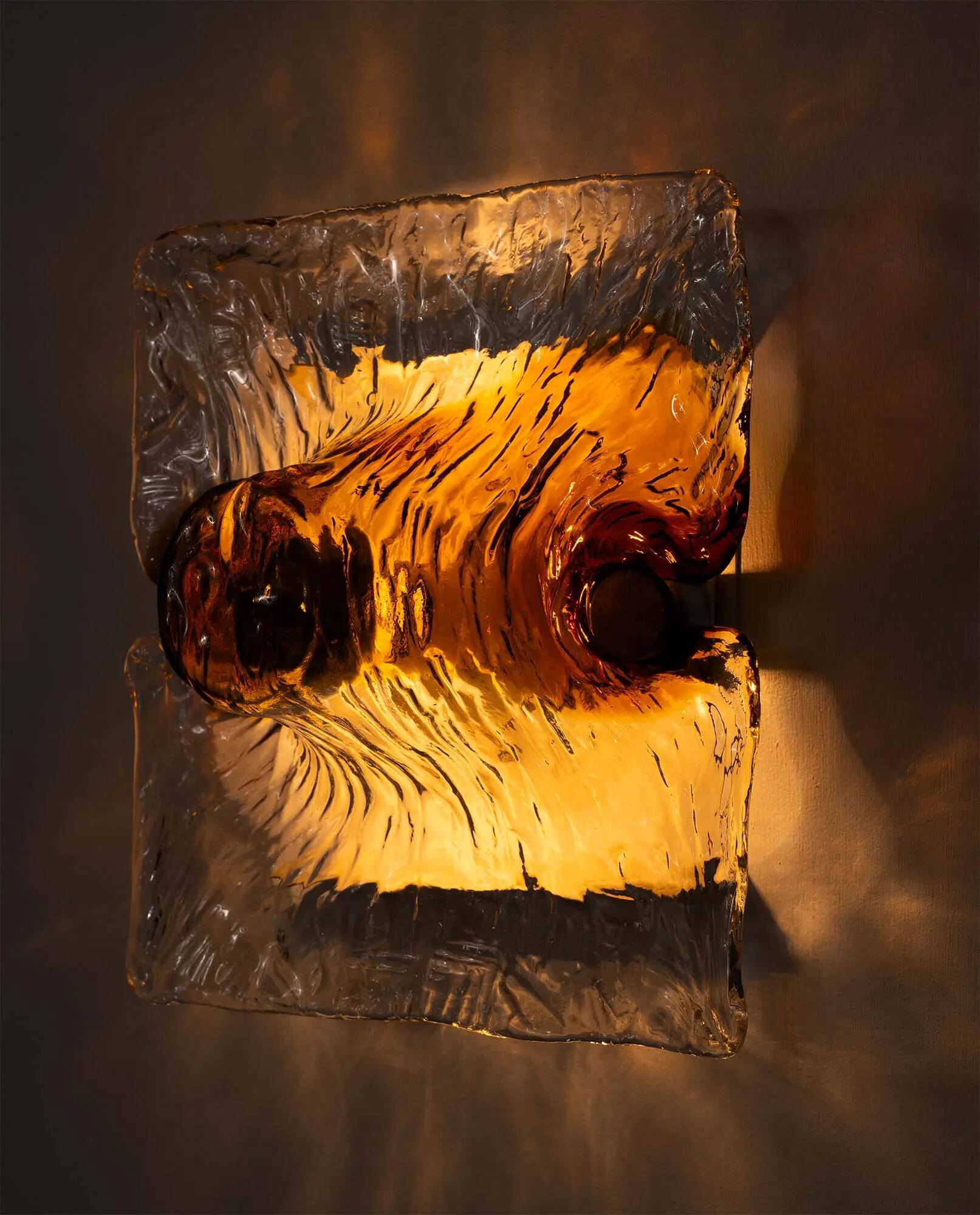 Toni Zuccheri, wall lamp for Venini, Italy 1960's