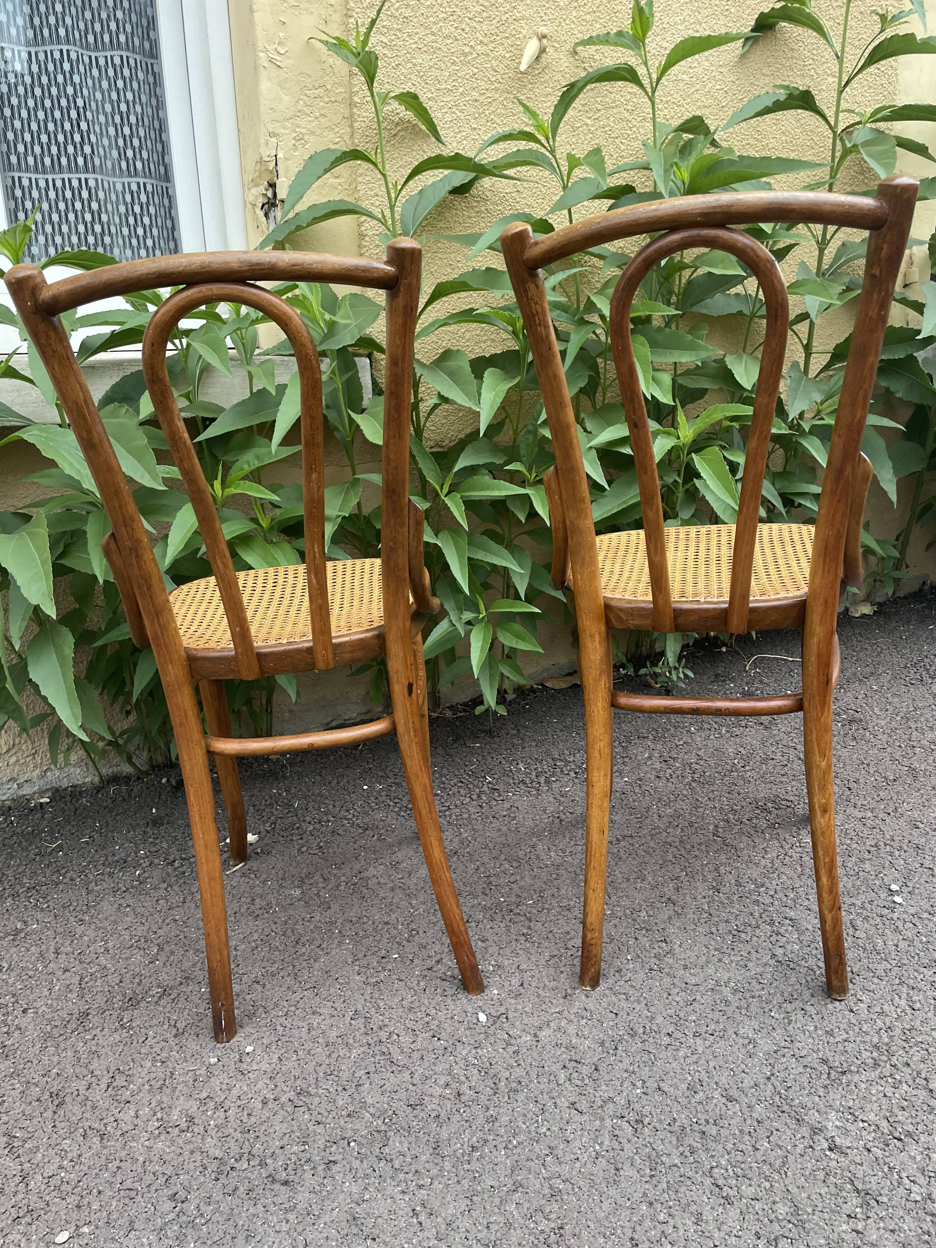 Baumann tanned bistro chairs