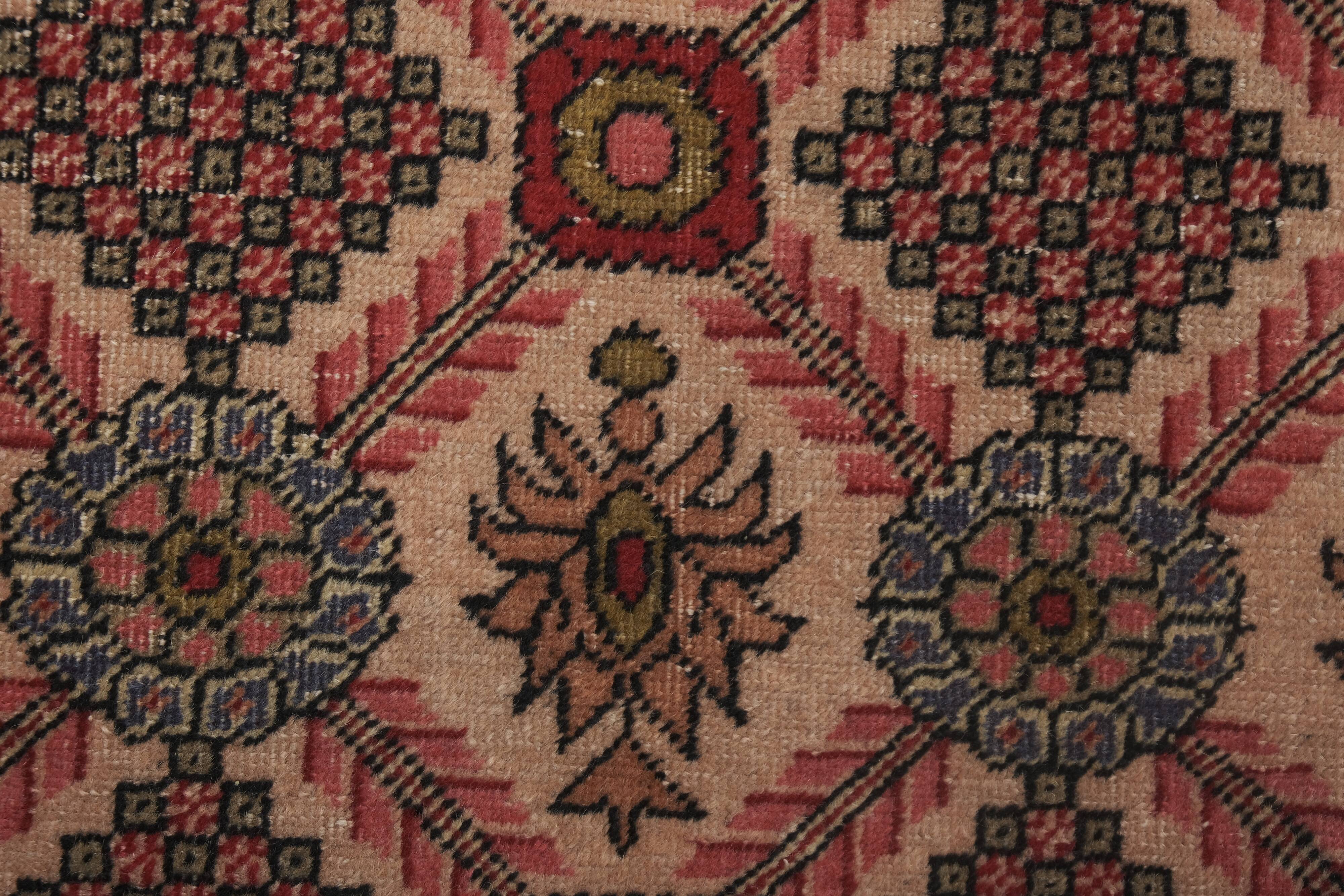 Vintage Turkish rug from Oushak, hand-woven 131x202 cm