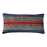 Vintage turkish kilim cushion cover , 30 x 60 cm