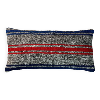 Housse de coussin kilim turc vintage, 30 x 60 cm