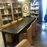 Large old table in blackened pine