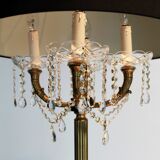 Lampadaire Napoléon à pampilles