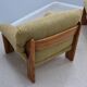 Mobil Girgi walnut wood armchairs 1970s, set of 2