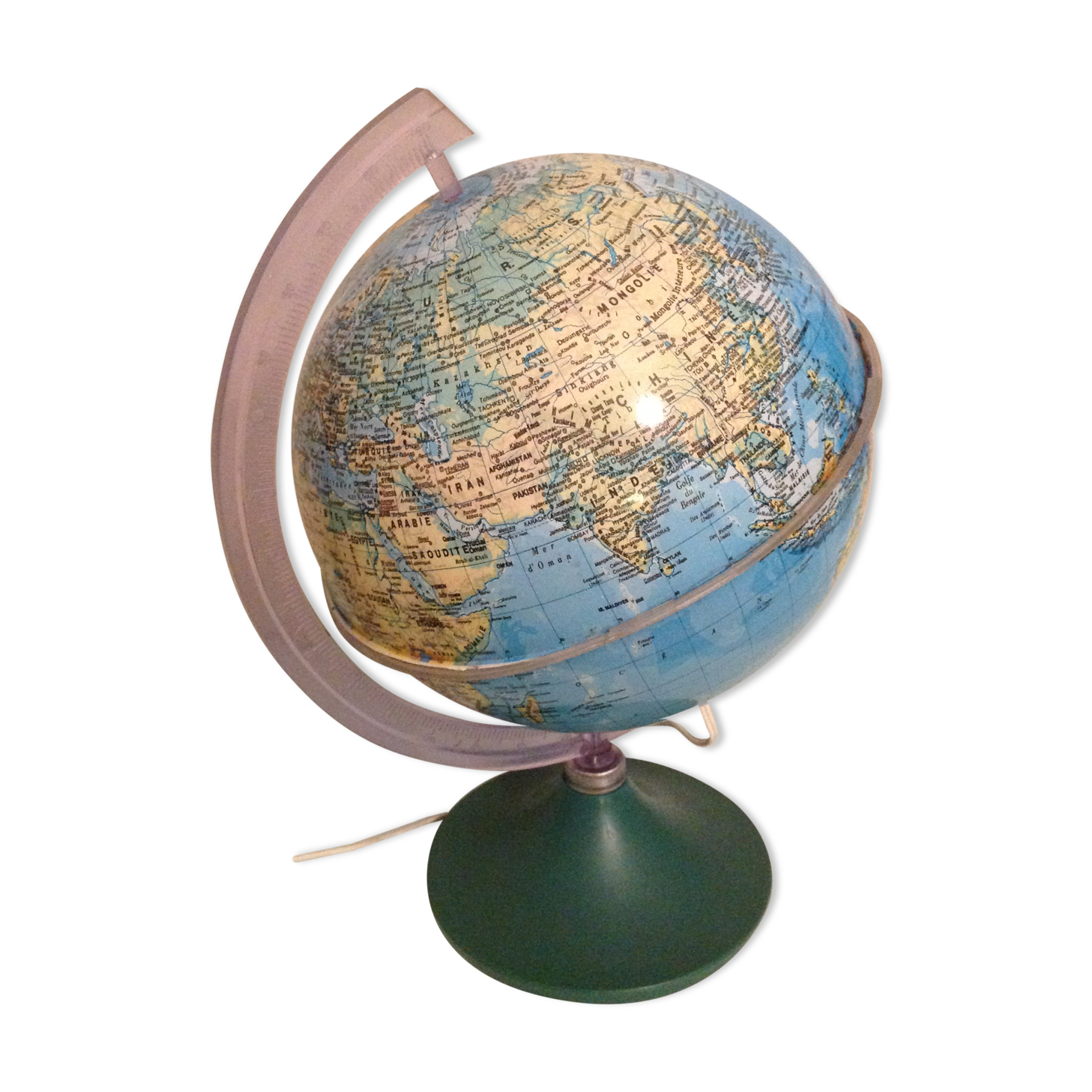 Globe earth light 60/70s vintage