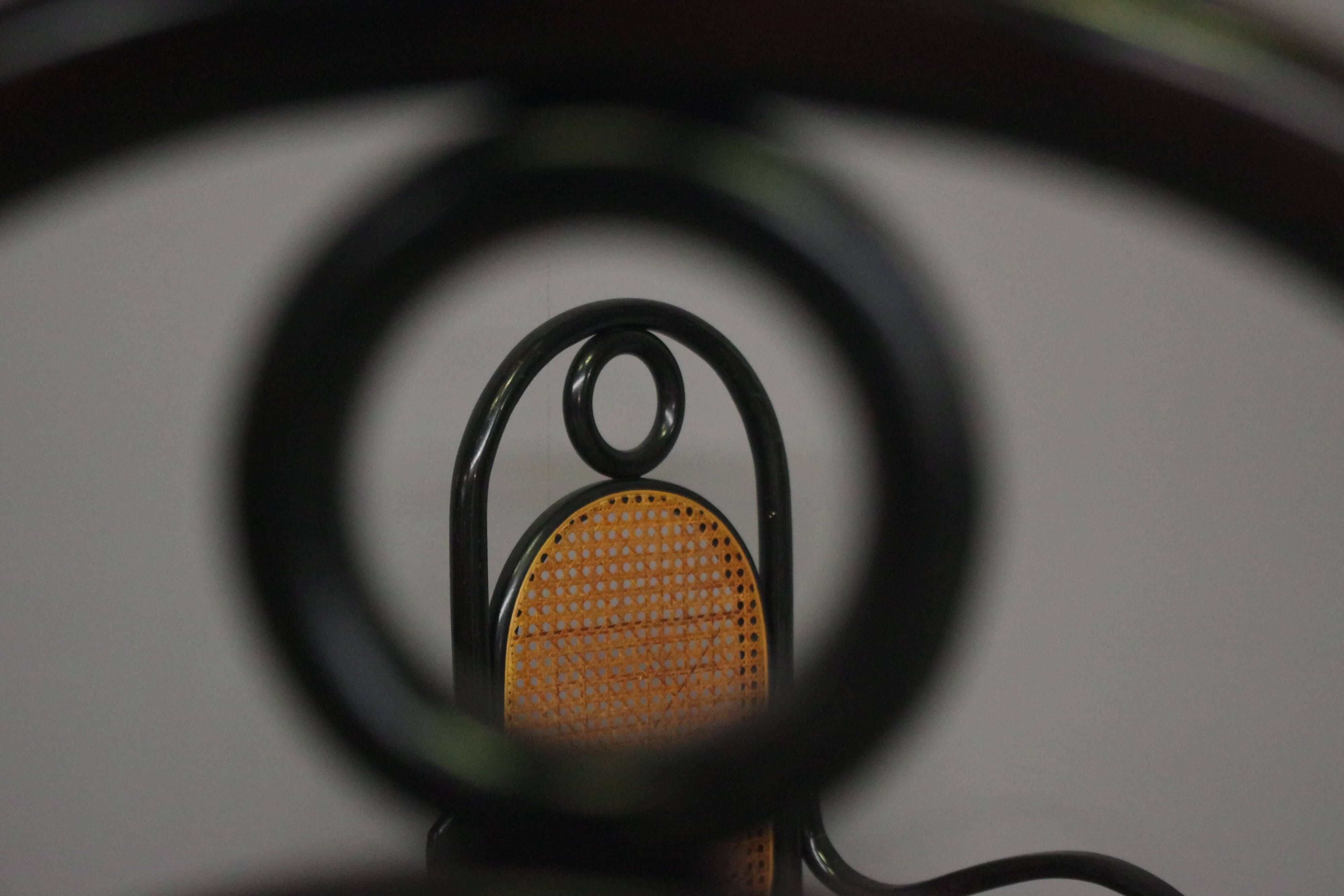 Chairs in bent beech and vienna straw, 1980