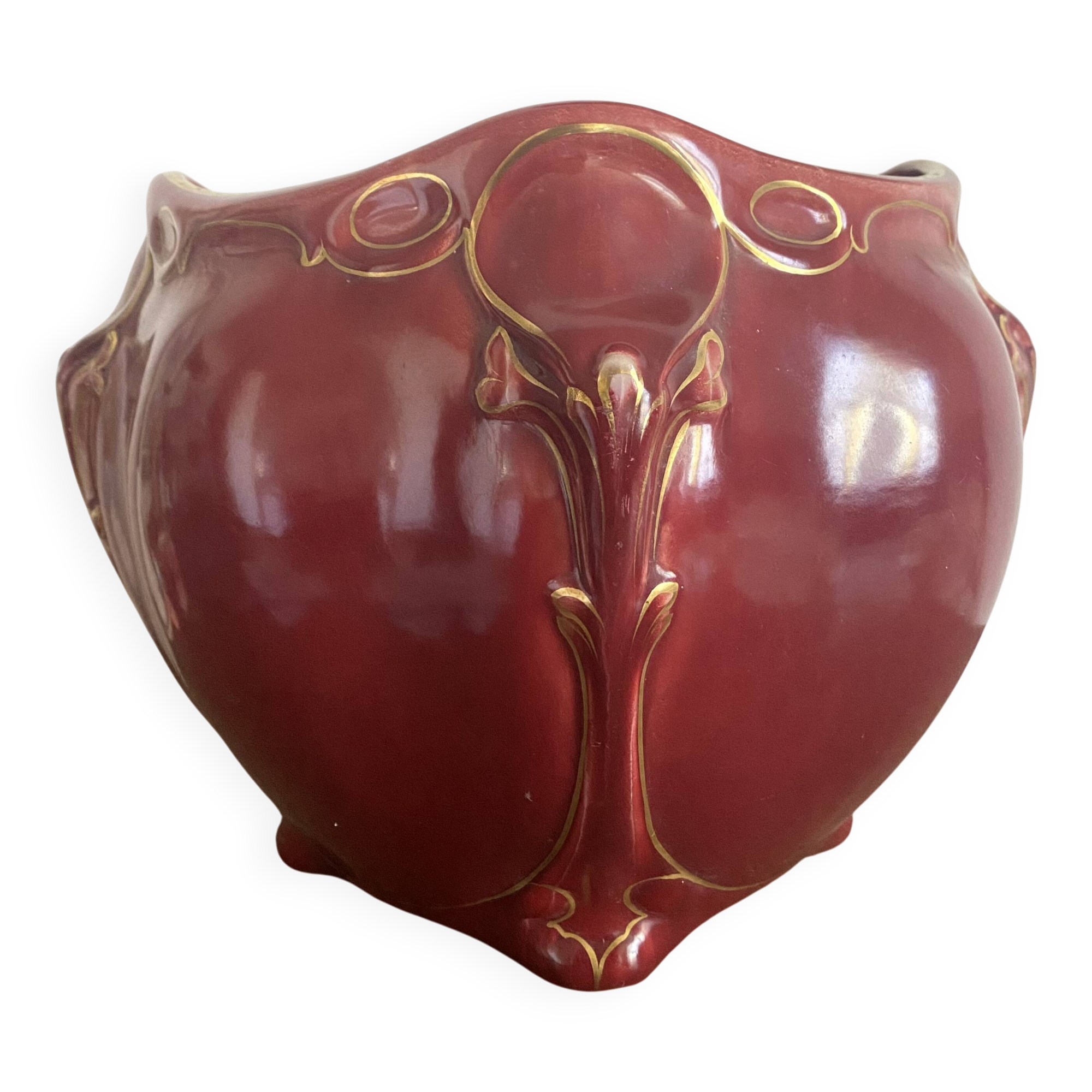 Large Art Nouveau cache pot