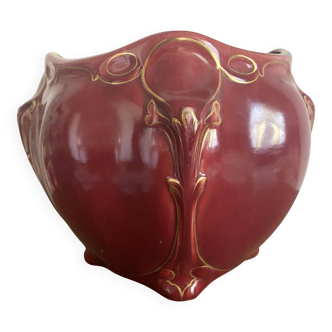 Large Art Nouveau cache pot