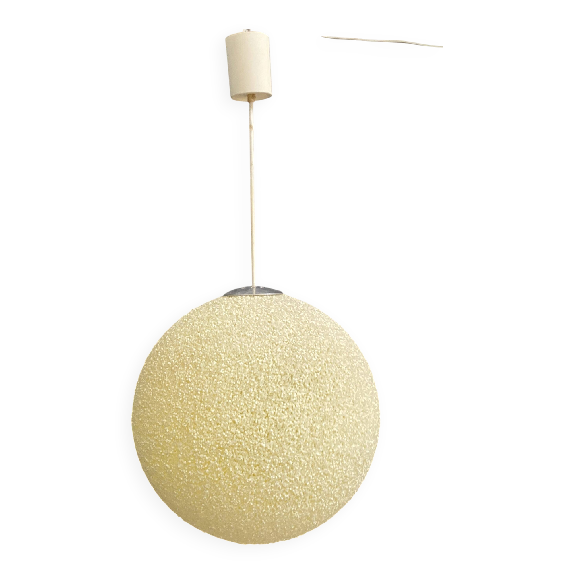 Suger ball lamp in yellow by John and Sylvia Reid 1960s