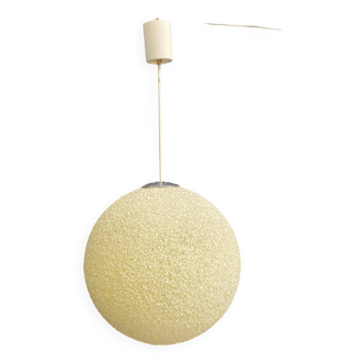 Lampe boule à sucre jaune par John et Sylvia Reid, années 1960