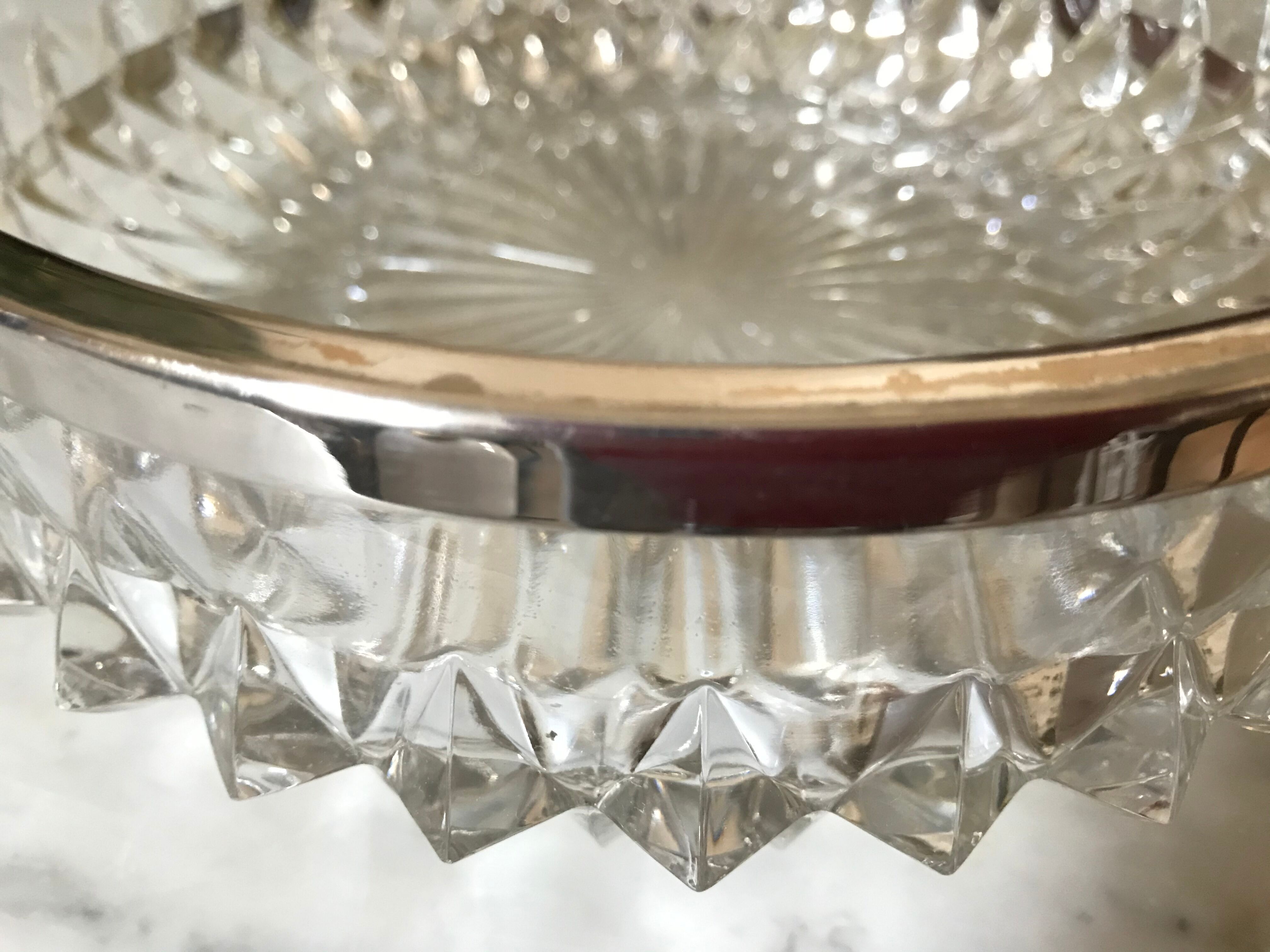 Crystal salad bowl