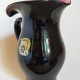 Bicolor pitcher of the Norman Potteries of Louviers 50s