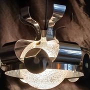 Lustre chrome  italien Space Art 70