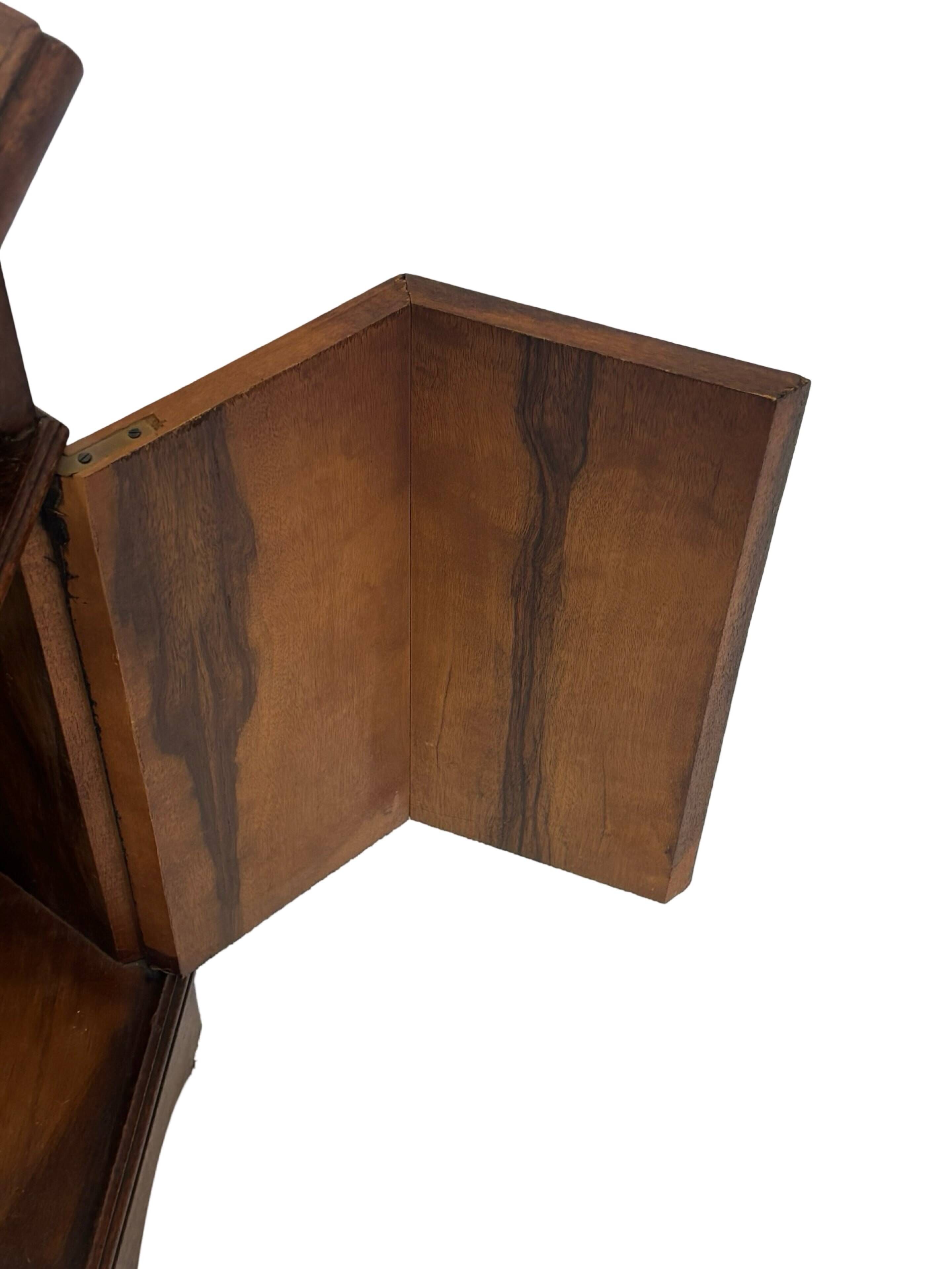 Vintage Hexagonal Side Cabinet with Door Small Side Table Column