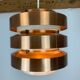 Scandinavian copper pendant lamp by MetallDrucker 60s