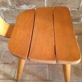 Children's chair Baumann a blades and curved wood Edition 1956