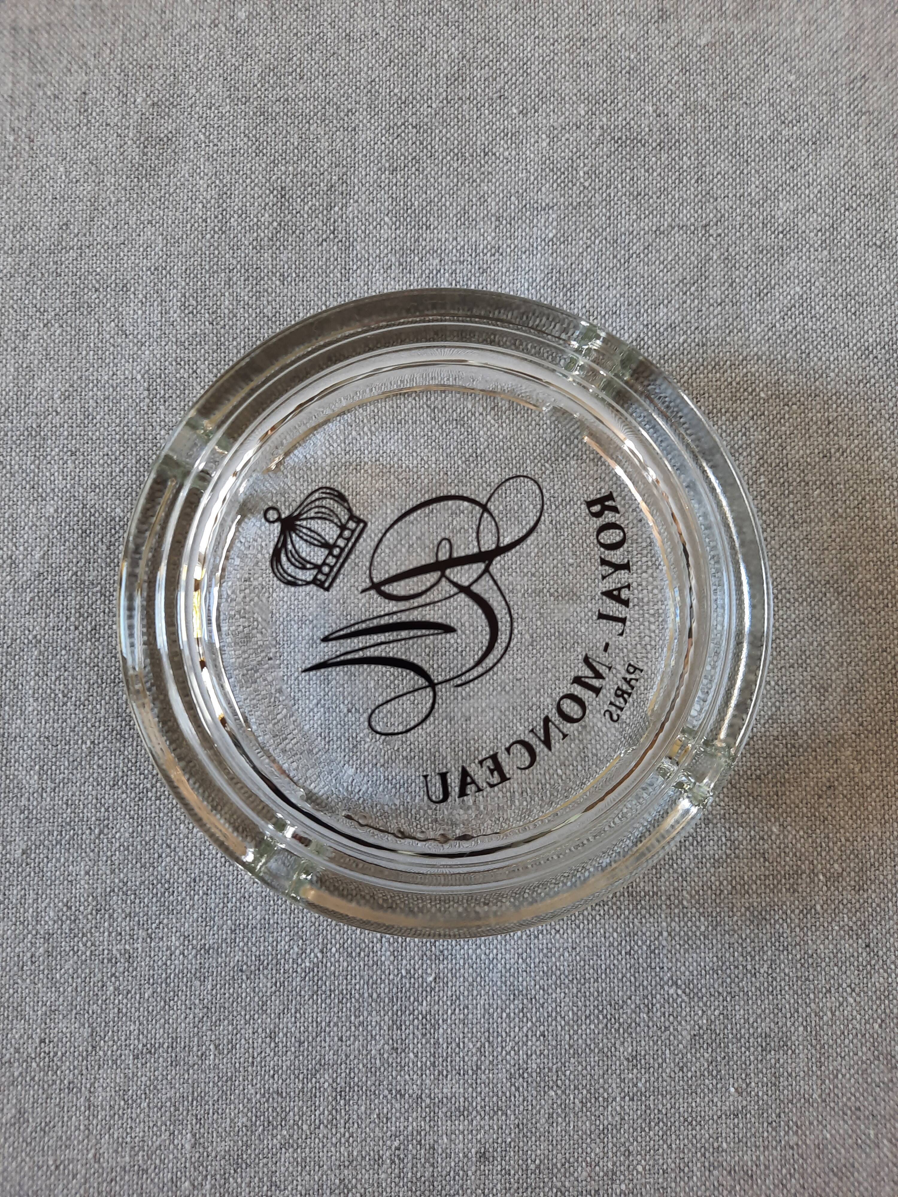 Royal Monceau Paris vintage glass ashtray