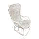 Fauteuil en osier blanc
