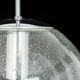 Limburg chrome pendant with clear glass ball, Germany, 1970s