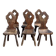 Lot 6 chaises brutalisées campagne montagne