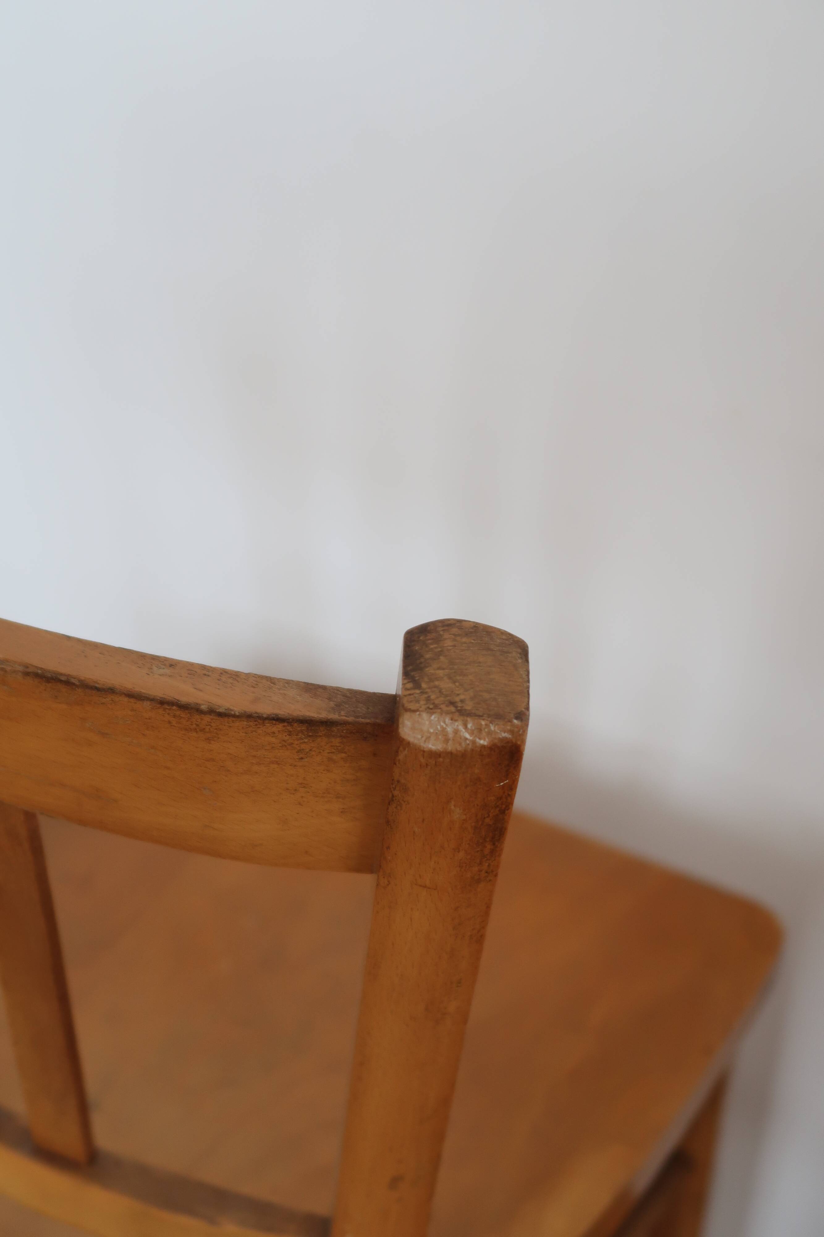 Lot de 8 chaises bistrot clair Luterma