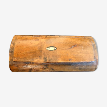 Boite à priser ou tabatière en bois avec incrustation de nacre - XIXème siècle