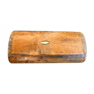 Boite à priser ou tabatière en bois avec incrustation de nacre - XIXème siècle