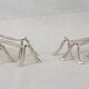 Christofle Printania model, Art Nouveau, 12 silver-plated knife rests.
