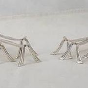 Christofle Printania model, Art Nouveau, 12 silver-plated knife rests.