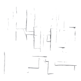Tableau peinture abstraite monochrome minimaliste noir