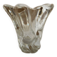 Crystal tulip vase sign Daume France