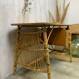 Louis Sognot rattan desk