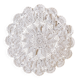 1 crochet doily, ecru - vintage, old