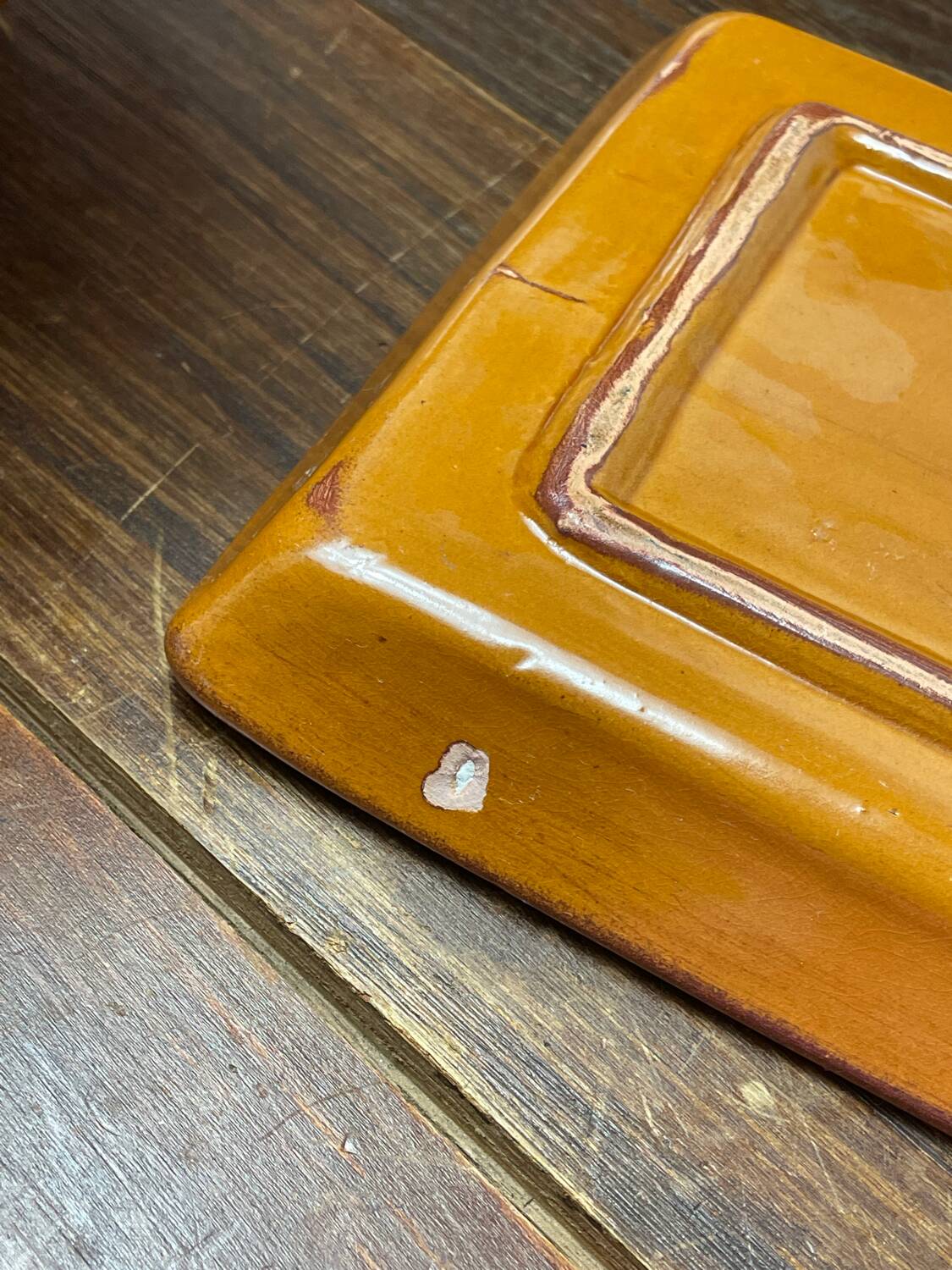 3 glazed ceramic dishes