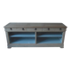 crafted dresser in raw solid wood.