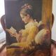 Old Table "The Reader" – Oil on Canvas – 18th Century Style