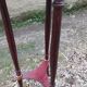 Antique Louis XVI style side table with marble top
