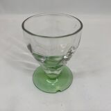 Series of 6 uraline digestive glasses