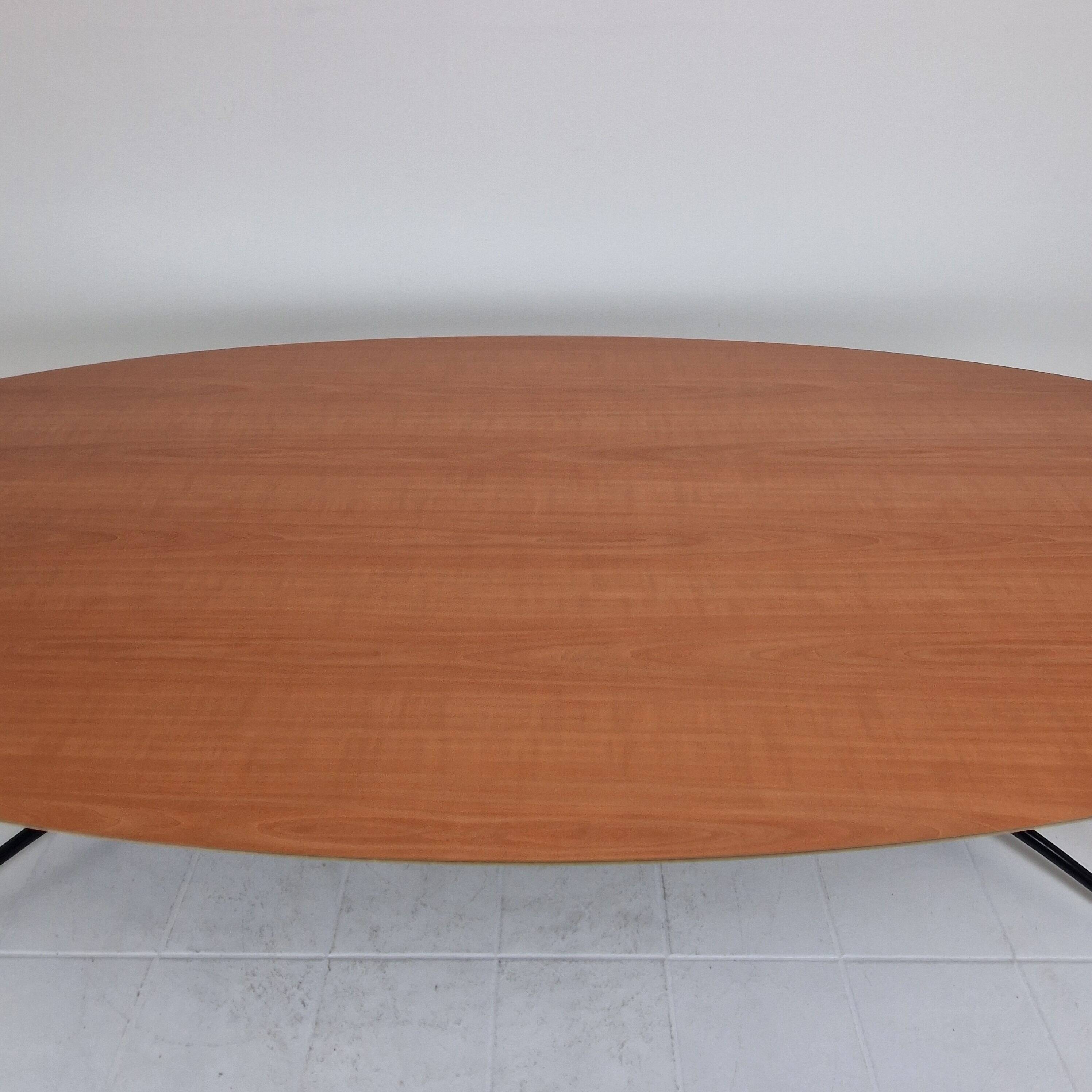 Extra large oval dining or conference table by Artifort