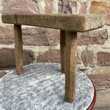 Tripod trading stool, Alsace peasant art, France 1920