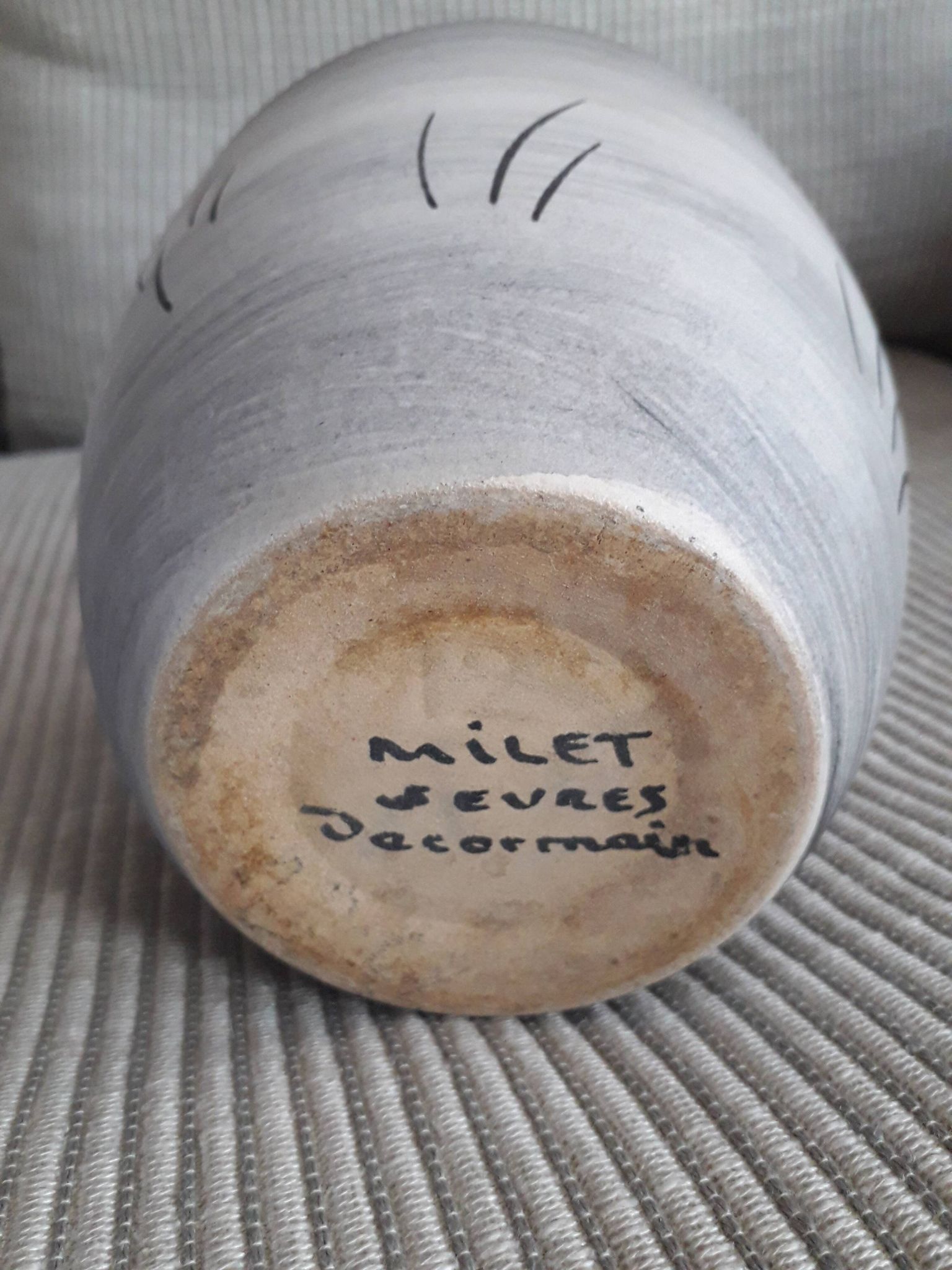 Céramique vintage signée Millet Sèvres