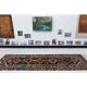 1970s Vintage Turkish Oushak Handmade Wool Cotton Brown Runner Rug 96x301