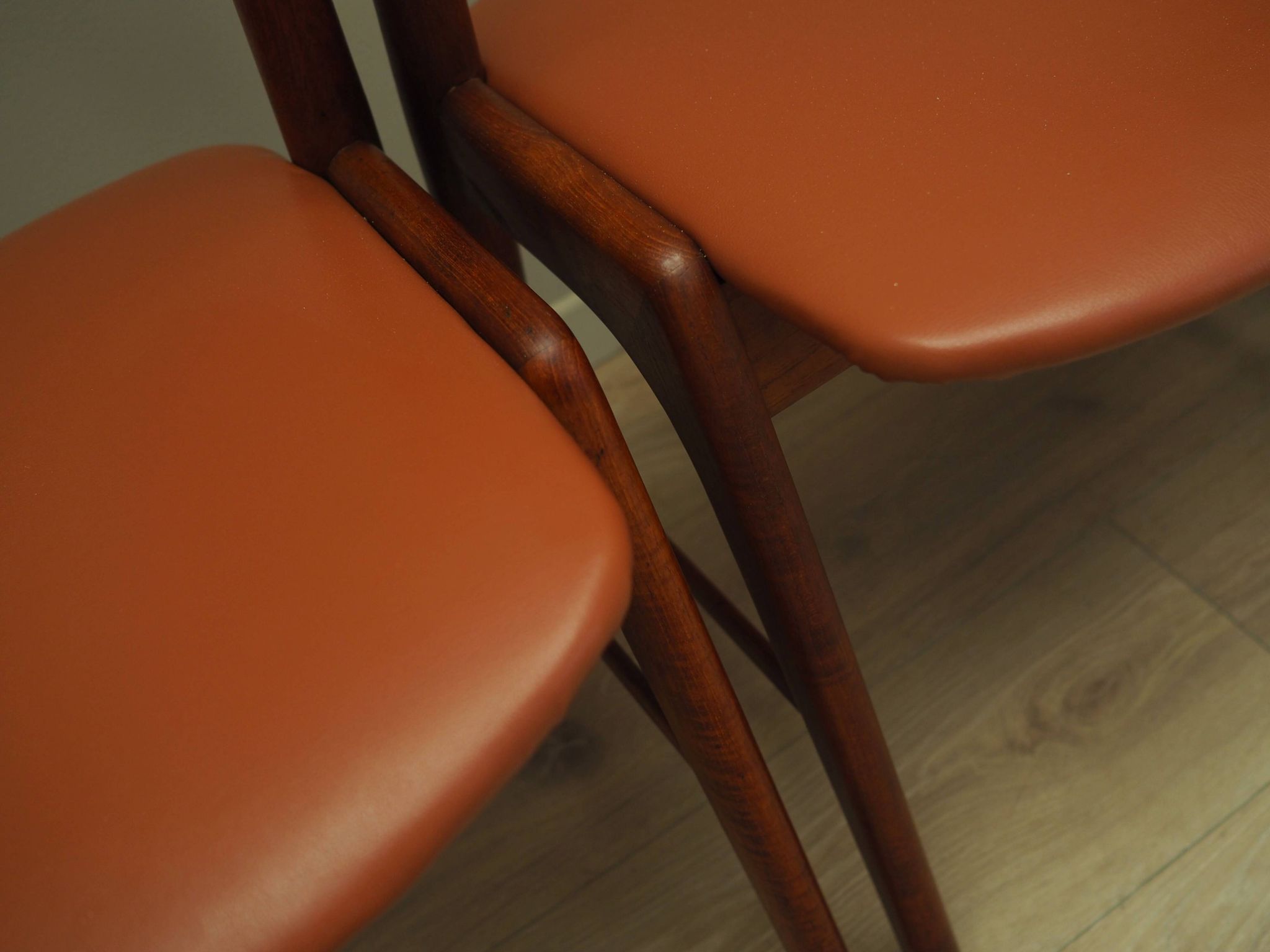 Set of four teak chairs, Danish design, 1970s, manufacture: Korup Stolefabrik