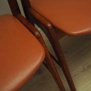 Set of four teak chairs, Danish design, 1970s, manufacture: Korup Stolefabrik