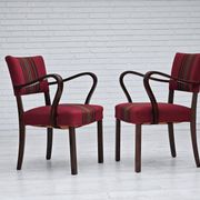 1950s, pair of Danish armchairs