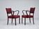 1950s, pair of Danish armchairs
